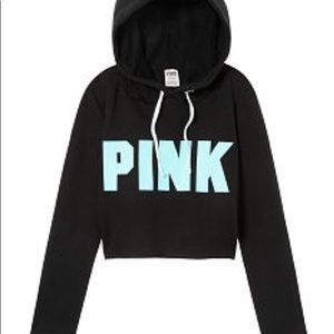 🆕VS PINK CROPPED CUTOFF PULLOVER Size Large